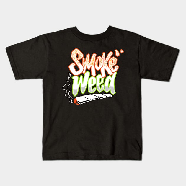 smoke Kids T-Shirt by yeahhh